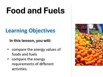 L1 ENERGY AND FOOD