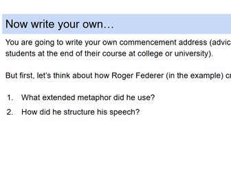 Commencement address: end of year/school activity