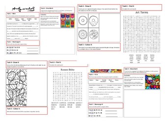 Art and Design Extension/Cover Worksheets