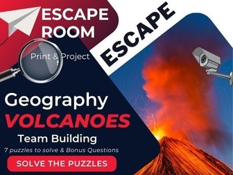 Volcanoes + Earthquakes Escape Room