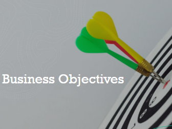 Intro to Business Objectives (3.1 OCR Economics)
