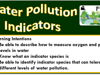 Pollution Indicators in Water