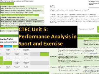 CTEC Sport Level 3: Unit 5 Performance Analysis in Sport and Exercise