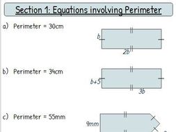 Forming And Solving Equations Worksheet Mixed Geometry By