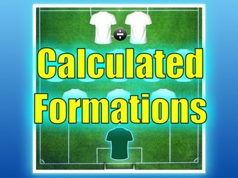 Calculated Football Formations