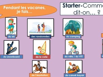 Studio 3 - module 4 - Questions de vacances