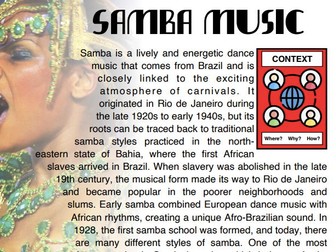 SAMBA Information and Listening Exercises