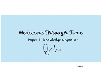 GCSE History Edexcel Medicine Core Knowledge Revision Booklet