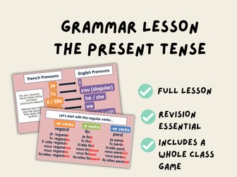 The Present Tense | French Grammar