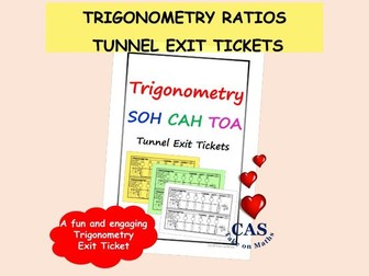 Right Triangle Trigonometry Exit Ticket  ~ Crack the Code & Escape the Tunnel! ~