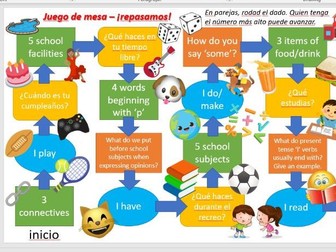 KS3 (Y7) revision board game