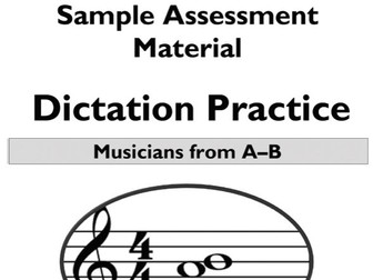 GCSE Music Dictation Practice Tests [Eduqas]
