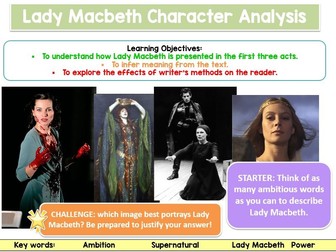 Lady Macbeth Assessment Lesson