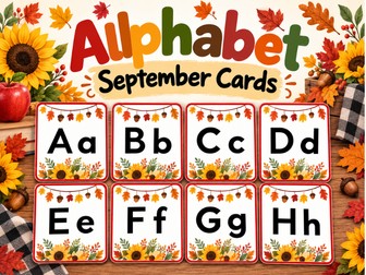 September Alphabet Cards