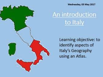 Introduction to Italy - KS3 SoW with New 1-9 GCSE elements incorporated
