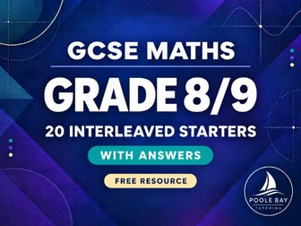 GCSE Maths Grade 8/9 Starter Set