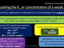 New Ocr B Salters O Equilibria Acid Base Revision - 