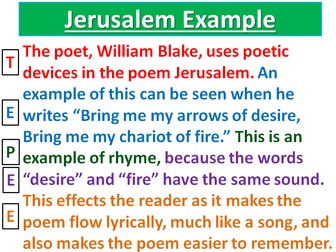 Jerusalem - William Blake SEN / Low Ability Yr 7,8,9 (Environment / Nature Poetry)