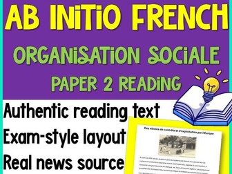 IB French Ab Initio Reading: Partage de la Planète (Global Issues) | Test Prep