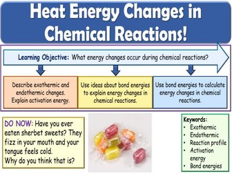 Heat energy changes in chemical reactions GCSE Chemistry