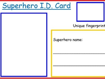 Superhero ID Cards