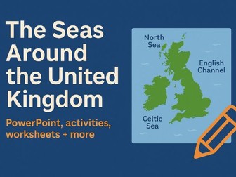 The Four Seas Around the UK - KS1 Geography + English Cross Curricular Pack