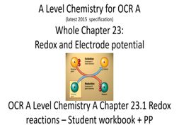 A Level Chemistry for OCR A Chapter 23.1 Redox reactions