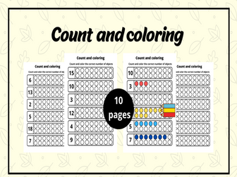 count and color worksheets for kids.