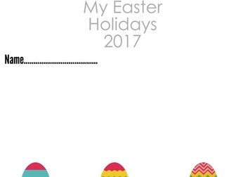 My Easter holidays - homework diary