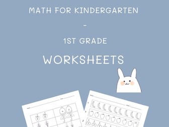 Math Worksheets for Kindergarten to 1st grade