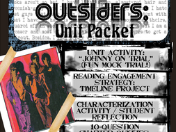 The Outsiders Unit Packet: Character / Plot, Mock Trial, Quizzes, Exam