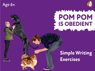 ‘Pom Pom At The Obedience Class’ A Fun Writing And Drawing Activity (4 years +)