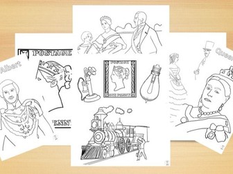 The Victorians Colouring Sheets