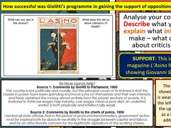 Edexcel A Level History Fascist Italy (COMPLETE 55 lessons)