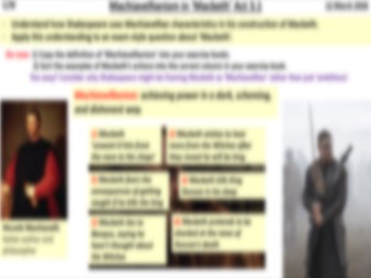 Machiavellianism in Macbeth (Act 3.1 Focus)