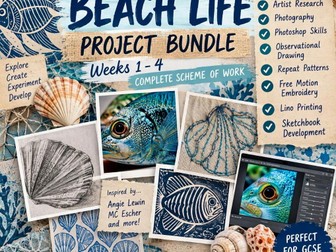 Art Textiles - Year 10 - Beach life Project