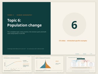 IGCSE 0460: Complete Population Unit
