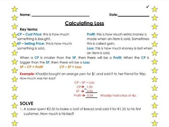 Calculating Loss - Easy