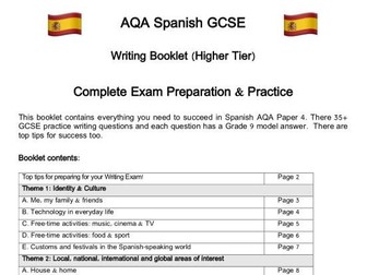 Spanish AQA Writing: Questions, Model Answers & Complex Structures for GCSE