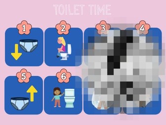 Visual toileting poster / Poster tŷ bach gweledol