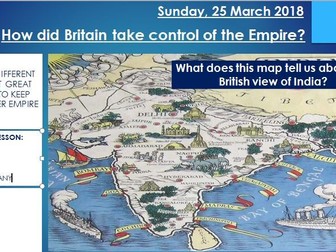 How did Britain take control of the British Empire?