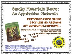 Smoky Mountain Rose: An Appalachian Cinderella No Prep Book Unit