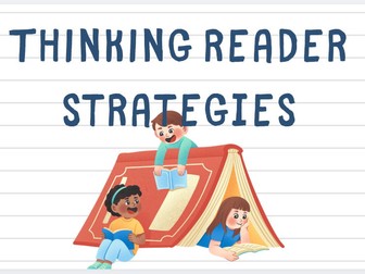 Thinking Reader Strategies PowerPoint (Adaptable + Wall Display)