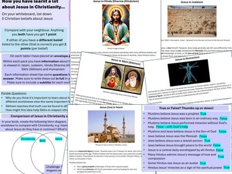 Jesus in other/different worldviews KS3 RS