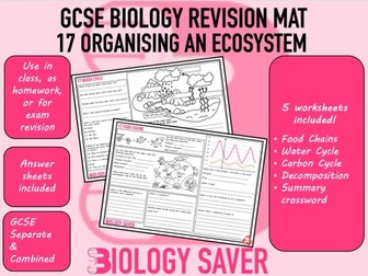 GCSE Biology Revision Mats - 17 Organising an Ecosystem