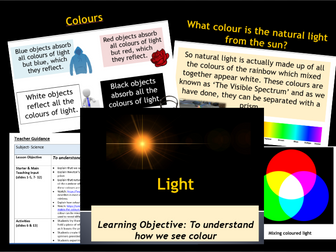 Science- Light- whole unit- Year 6 BUNDLE by ResourcesForYou | Teaching ...