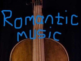 The Romantic Concerto for GCSE Music question sheet
