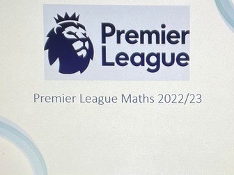 Premier League Football Maths Challenge 2022-2023(including solutions)