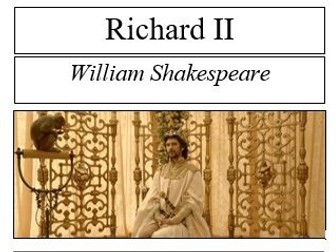 Richard II Study Booklet (A-Level)
