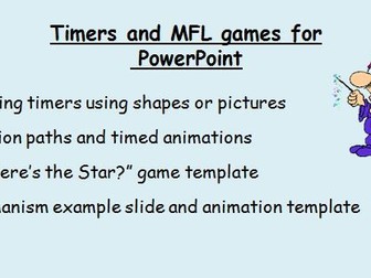 Making timers and 2 MFL games in PowerPoint